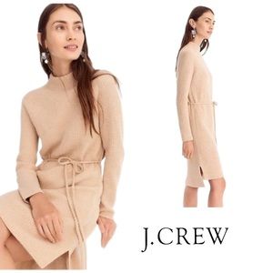 NEW J Crew Knit Mock-Neck Sweater Dress in Black